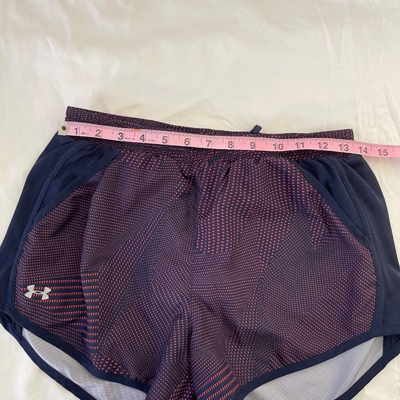 Under Armor Women's Fly-By 3" Running Shorts, Blue / Pink Dot Sz S - Picture 5 of 11